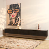 Zwevend tv meubel Madison Black | 280 cm